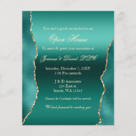 Budget Teal Guld Corporate Party-inbjudan