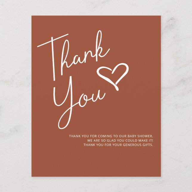 Budget Terracotta Baby Shower Tack (Framsida)