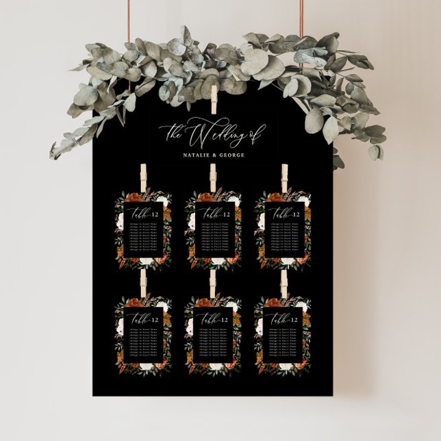 Budget Terracotta Black blommigt bord (Skapare uppladdad)
