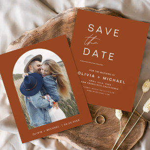 Budget Terracotta Boho Spara datumfoto Flygblad
