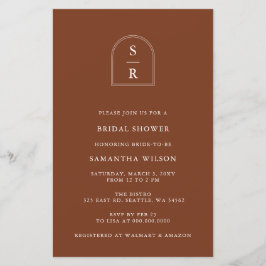 Budget Terracotta Inbjudningskort för möhippan