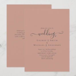 BUDGET Terracotta Monochrome Bröllop