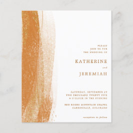BUDGET Terracotta Rust Gold Foil Boho Bröllop