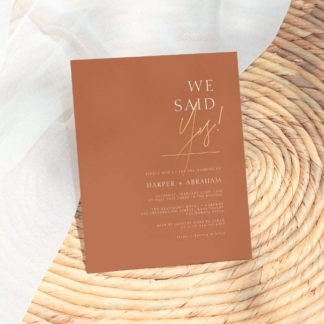 Budget Terracotta | Vi sade ja, minimalistisk Bröl (Skapare uppladdad)