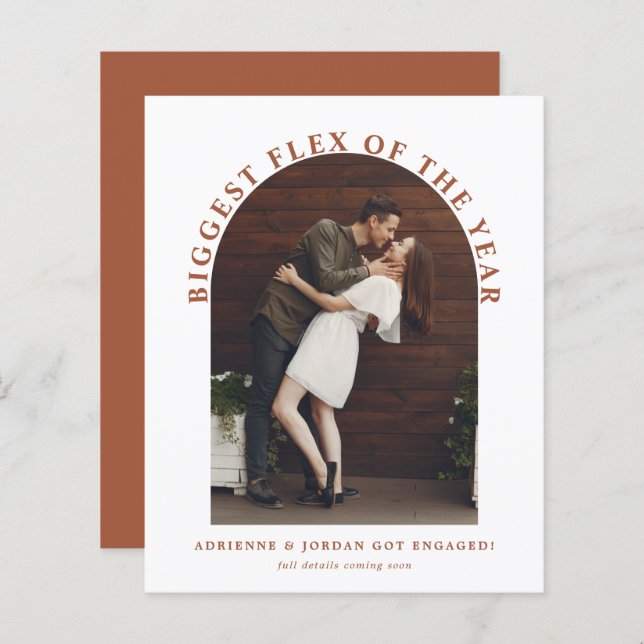 Budget Terrakotta Båge Foto Bröllopsfotografering (Fram/baksida)