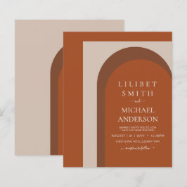 BUDGET Terrakotta jordtoner Djärv Bröllop