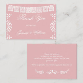 Budget thank you Mexican Cielito Lindo Baby Shower Anteckningskort