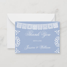 Budget thank you Mexican Cielito Lindo Baby Shower Anteckningskort