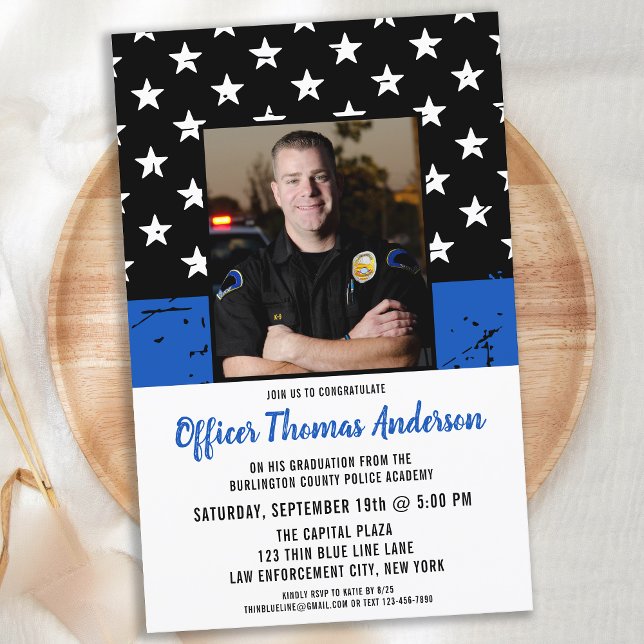Budget Thin Blue Line Photo Police Studenten (Skapare uppladdad)