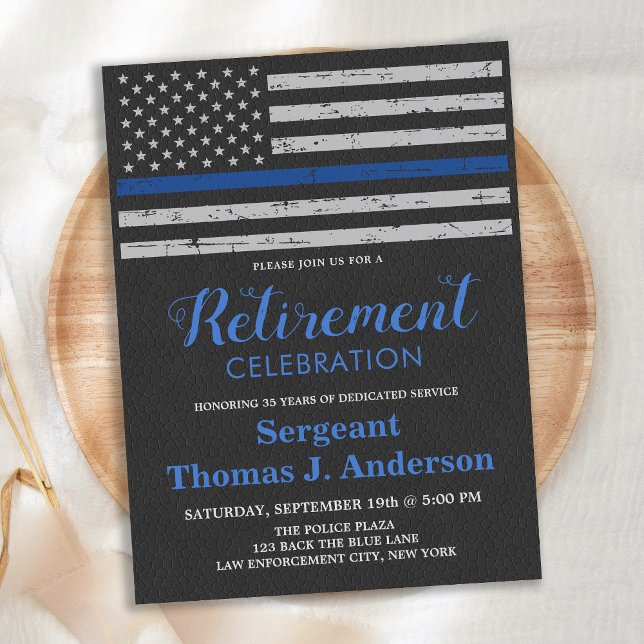 Budget Thin Blue Line Police Pension Party (Skapare uppladdad)