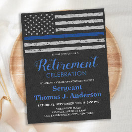 Budget Thin Blue Line Police Pension Photo Invi