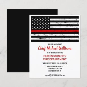 Budget Thin Red Line Firefighter Pension