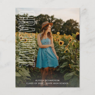 Budget Three Photo Rolig Typ Examen Annons Flygblad
