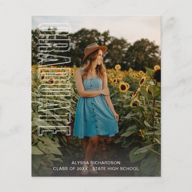 Budget Three Photo Rolig Typ Examen Annons Flygblad (Framsidan)