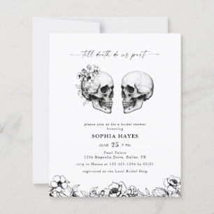 BUDGET Til Död Gothic Skull Black Möhippa