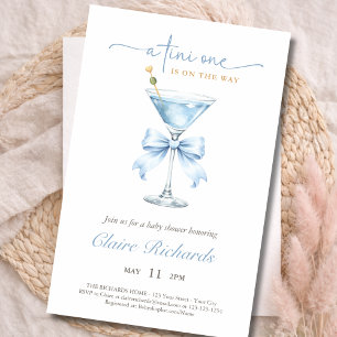 Budget Tini One är på väg Pojke Baby Shower Flygblad