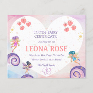 Budget Tooth Fairy Certificate   PERSONLIG