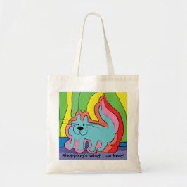 Budget Tote Bag "Cat-toon" Tygkasse