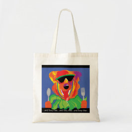 Budget Tote Bag "Hungrig Hund" Tygkasse