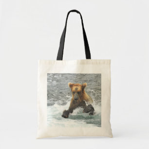 Budget Tote of grizzly björn at Katmai Tygkasse