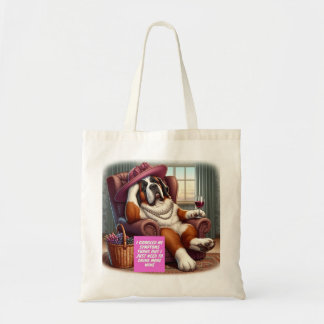 Budget Tote/Saint Bernard-design Tygkasse