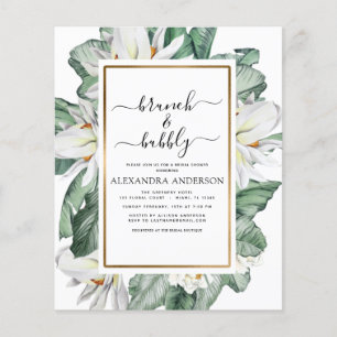 Budget Tropical Brunch & Bubly Möhippa Flygblad