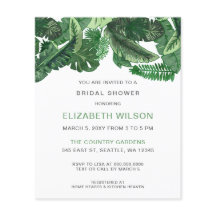 Budget Tropical Grey Inbjudningskort för möhippan