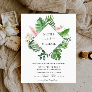 Budget Tropical Handflatan Watercolor Geometric Br