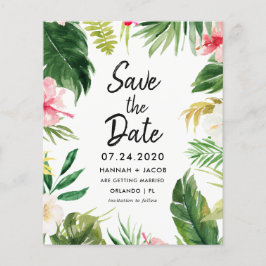 Budget Tropical Lövs Luau Sparar datumet