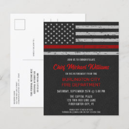 Budget Tunn Röda Linje Brandman Pensionering