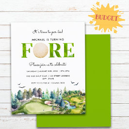 Budget Turning Fore Tid att Par-tee 4-årsdag Flygblad