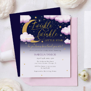 Budget Twinkle Little Star Rosa Girl Baby Shower