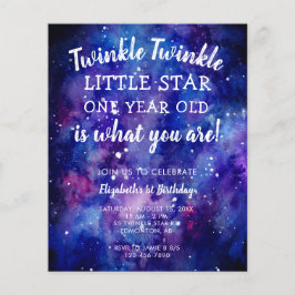 Budget Twinkle Twinkle Little Star 1:a födelsedag