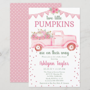 Budget Twins Rosa Liten Pumpa Bebis Bjudning
