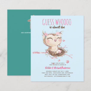 BUDGET UGGLA Baby Shower gissar vem som nästan är