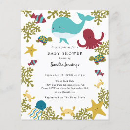 Budget under Sea Baby Shower Cute Colorful