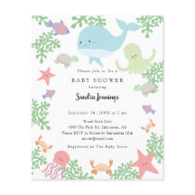 Budget under Sea Baby Shower Cute Pastel