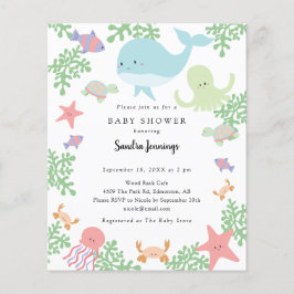 Budget under Sea Baby Shower Cute Pastel