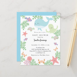 Budget under Sea Baby Shower Cute Pastel