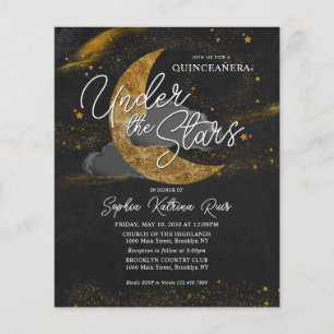 Budget under Stars Måne Glam Quinceanera