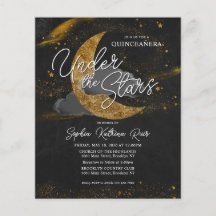 Budget under Stars Måne Glam Quinceanera