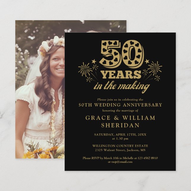 Budget Under Tillverkning 50-årsjubileum Fotoinbju (Fram/baksida)