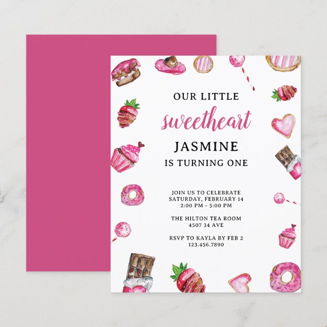 Budget Valentine Little Baby Birthday (Fram/baksida)