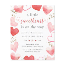 Budget Valentine Sweint Hearts Baby Shower