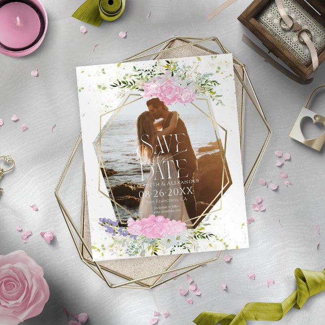 Budget Vår Photo Bröllop spara datum (Skapare uppladdad)