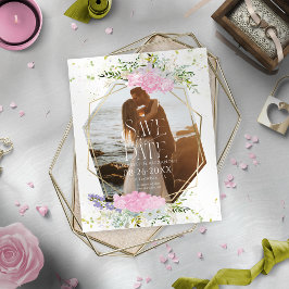 Budget Vår Photo Bröllop spara datum