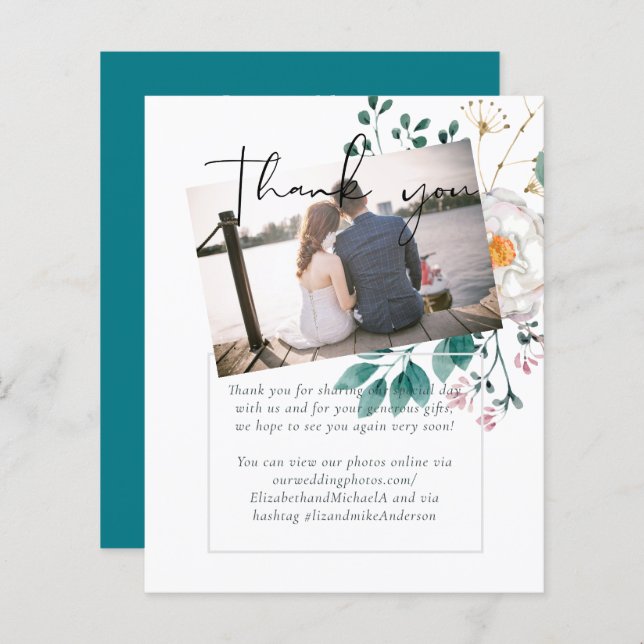 BUDGET Vår Wildblommor Barn Garden Wedding (Fram/baksida)