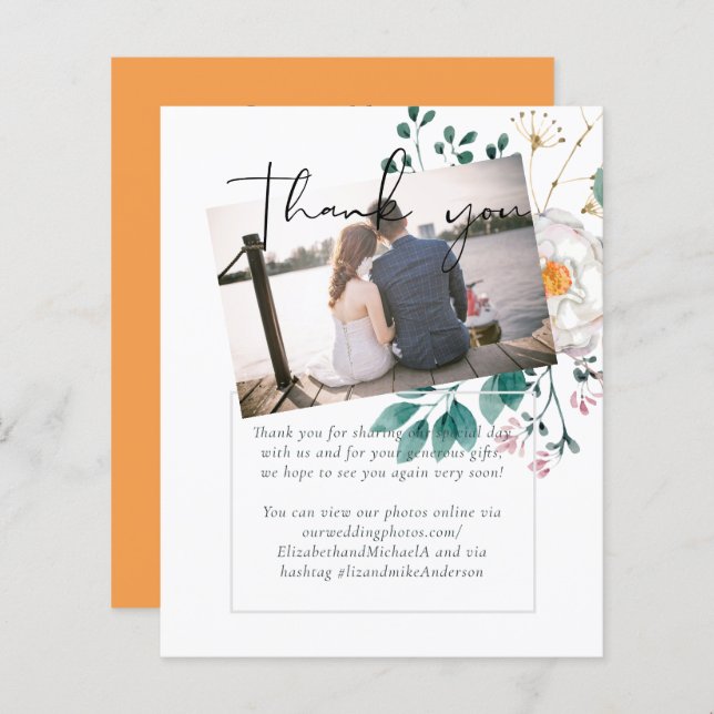 BUDGET Vår Wildblommor Barn Garden Wedding (Fram/baksida)