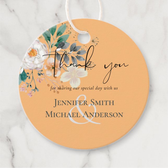 BUDGET Vår Wildblommor Barn Garden Wedding Gåvor Etiketter (Framsida)