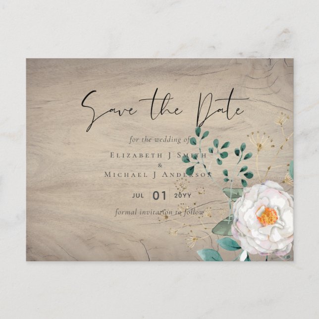 BUDGET Vår Wildblommor Barn Garden Wedding Vykort (Framsida)